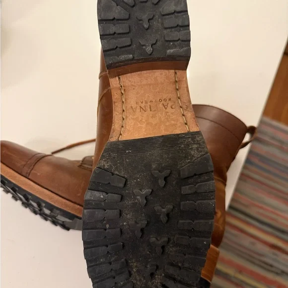 Patina—Brown Lace-Up Leather Boots - Picture 6 of 7